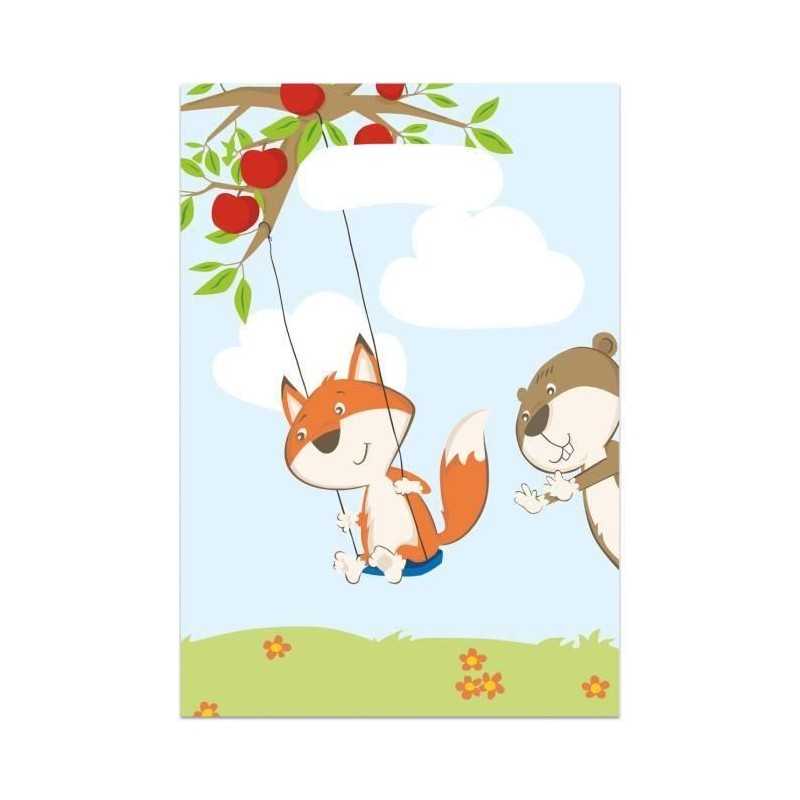 8 SACS CADEAUX RENARD ET MARMOTTE