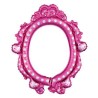 CADRE BALLON METALLIQUE ROSE MIROIR PRINCESSE