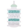 SACHET DE 4 RUBANS BABY VERT D'EAU