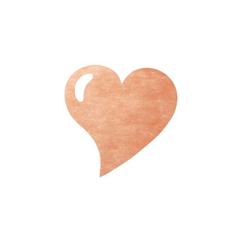 50 SETS DE TABLE COEUR CORAIL