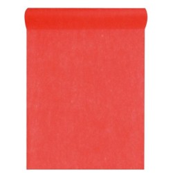 CHEMIN DE TABLE ROUGE 30 CM X 10 METRES
