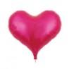 BALLON METALLIQUE COEUR JELLY FUSCHIA 35 CM 14" IBREX