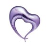 BALLON METALLIQUE COEUR LAVANDE ELEGANT 80CM IBREX