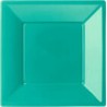 8 GRANDES ASSIETTES CARRÉES PERLE MENTHE 29 CM