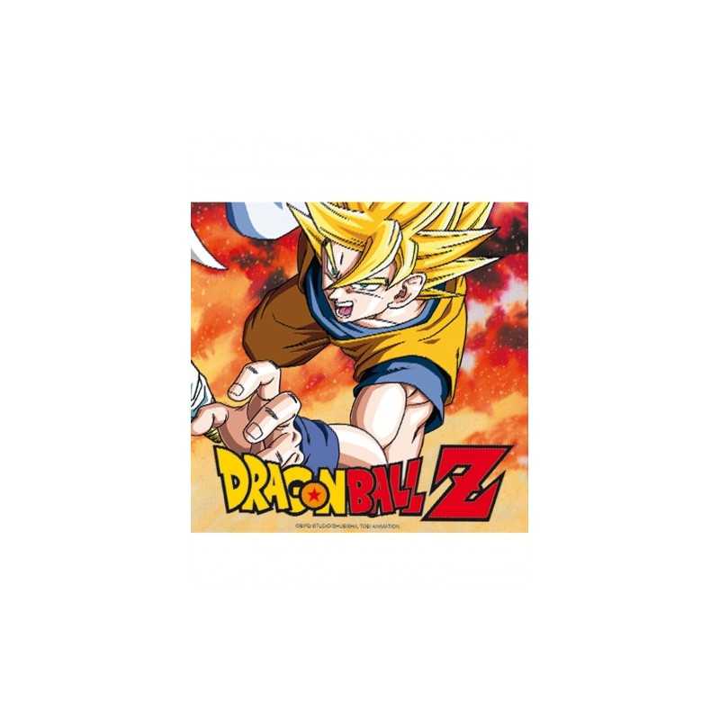 20 SERVIETTES EN PAPIER DRAGON BALL Z 33 X 33 CM