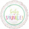 BALLON METALLIQUE ROND BABY SPRINKLE 43 CM