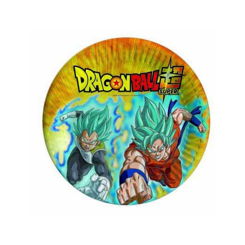 8 ASSIETTES RONDE DRAGON BALL Z