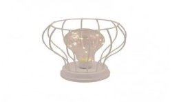 LAMPE DE TABLE AVEC AMPOULE 15 LED 16 X 19 CM