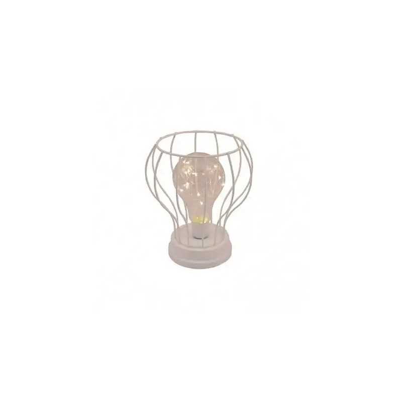 LAMPE DE TABLE AVEC AMPOULE 15 LED 16 X 19 CM