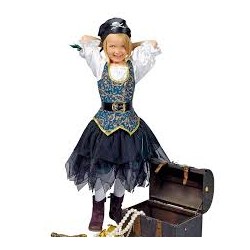 DEGUISEMENT PIRATE FILLE ANGELIQUE 128 CM