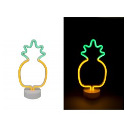 ANANAS NEON VERT ET JAUNE 18 X 30 CM