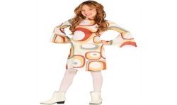 DEGUISEMENT ENFANT ROBE DISCO 70'S TAILLE 10-12 ANS 