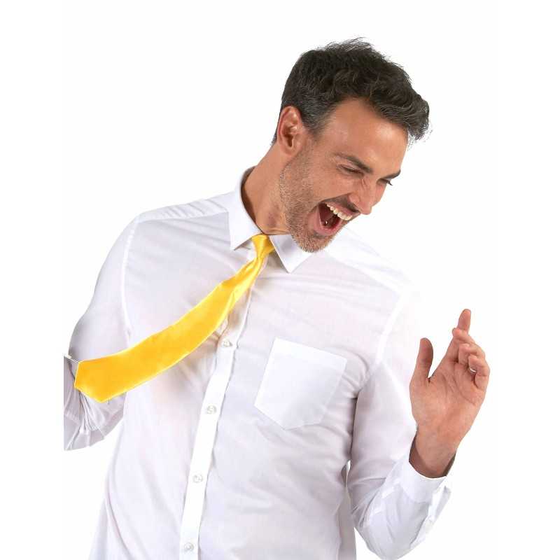 CRAVATTE JAUNE FLUO 