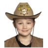 CHAPEAU ENFANT DE SHERIF MARRON