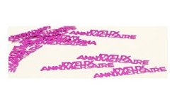 CONFETTIS DE TABLE JOYEUX ANNIVERSAIRE FUSCHIA