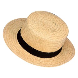 CHAPEAU CANOTIER COULEUR NATURE