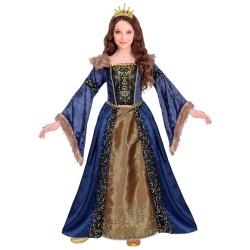DEGUISEMENT REINE MEDIEVAL TAILLE 140 CM