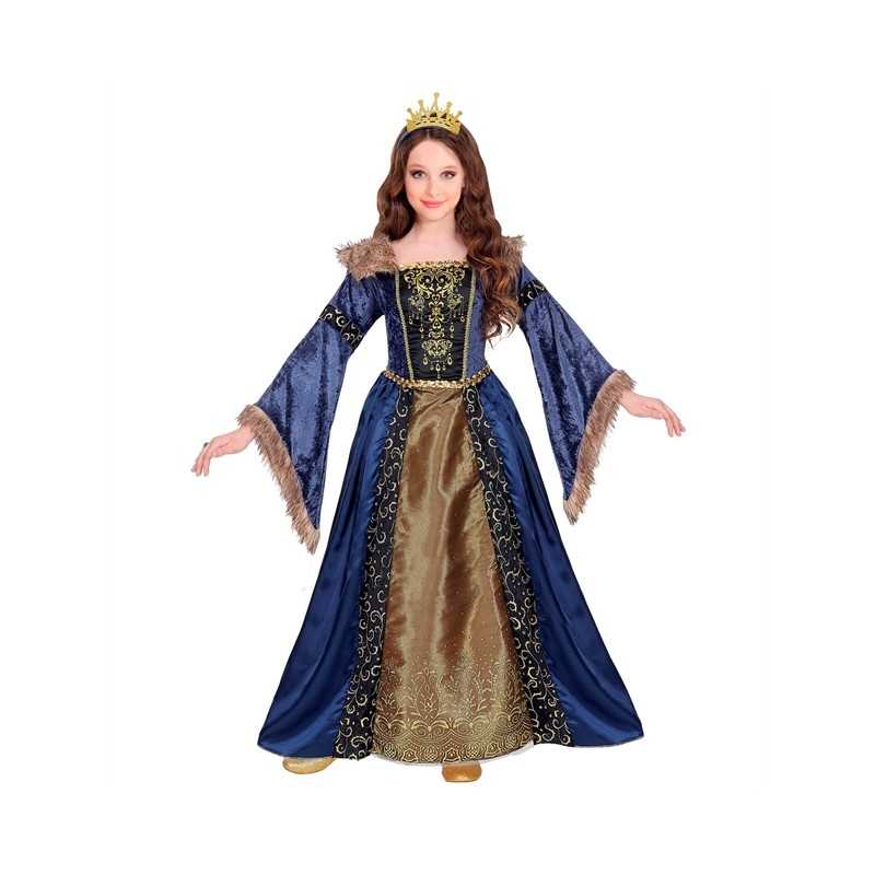 DEGUISEMENT REINE MEDIEVAL TAILLE 140 CM 