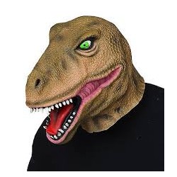 MASQUE LATEX TYRANNOSAURE T-REX