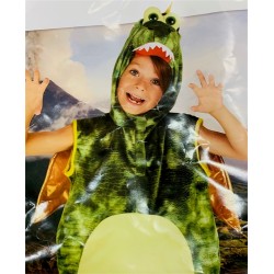 DEGUISEMENT DINOSAURE VERT AVEC LES AILES TAILLE XS 2-3 ANS