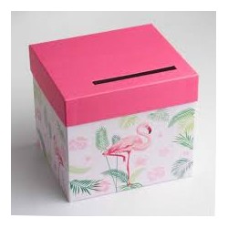 URNE FLAMANT ROSE 20,5 x 23 x 20,5 CM