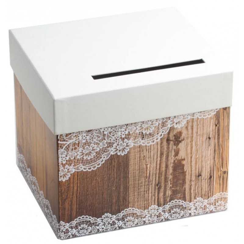 URNE DECOR BOIS DENTELLE