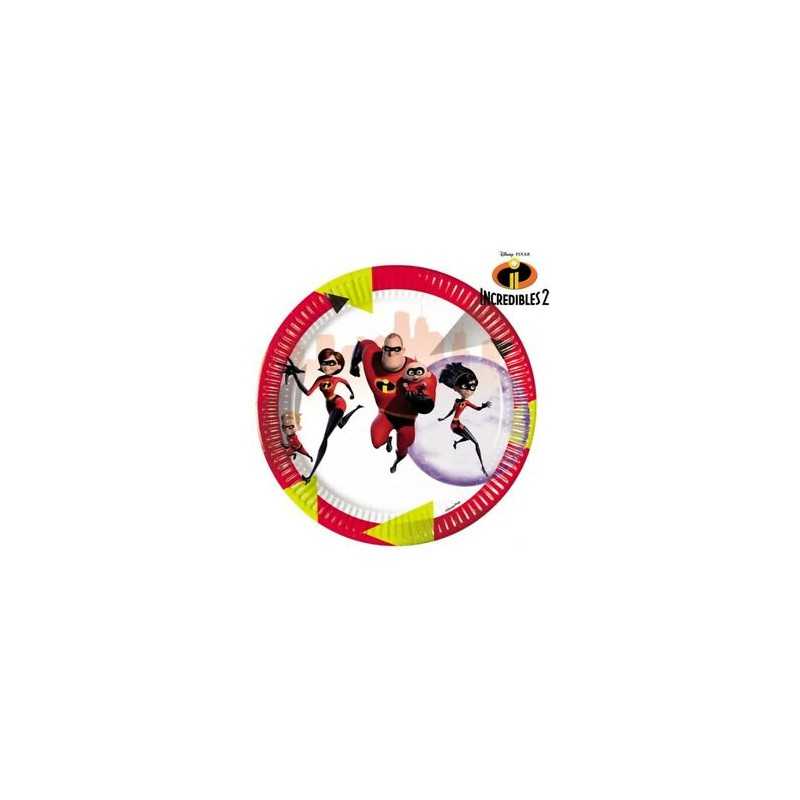 8 ASSIETTES LES INDESTRUCTIBLES 23 CM