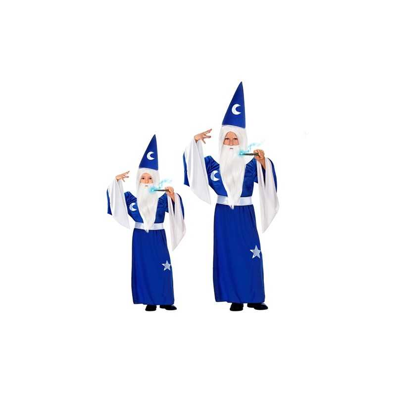 DEGUISEMENT MAGICIEN BLEU MERLIN TAILLE 13 ANS