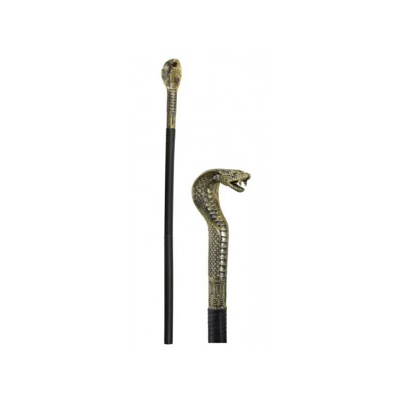 SCEPTRE EGYPTIEN AVEC TETE DE COBRA 110 CM