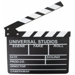 CLAP DE CINEMA EN BOIS 30 X 26 CM