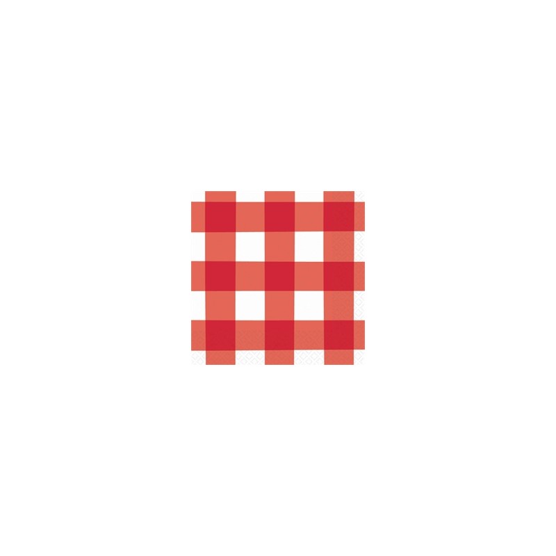 16 SERVIETTES PAPIER PICNIC PARTY 33 X 33 CM