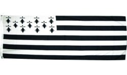 DRAPEAU EN TISSU BRETAGNE 90 X 150 CM