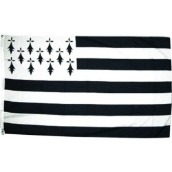 DRAPEAU EN TISSU BRETAGNE 90 X 150 CM