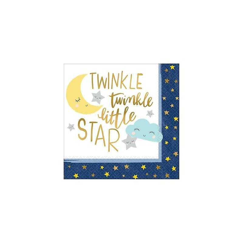 16 SERVIETTES TWINKLE LITTLE STAR 33 X 33 CM