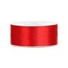 RUBAN SATIN ROUGE 25 M X 25 MM