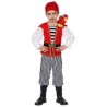 DEGUISEMENT PIRATE ROUGE TAILLE 116 CM