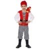 DEGUISEMENT PIRATE ROUGE TAILLE 116 CM