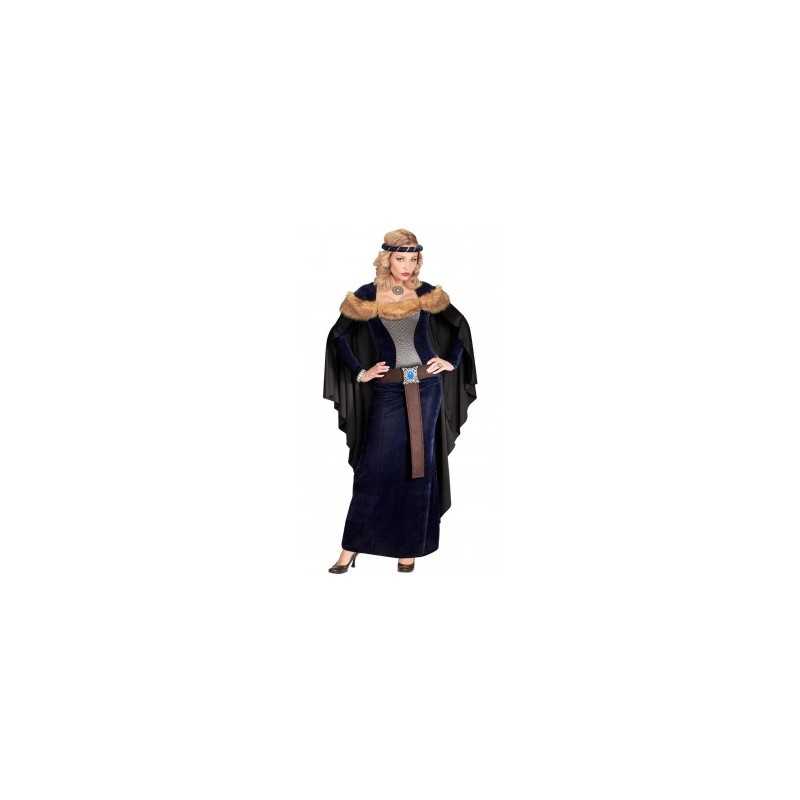 DEGUISEMENT PRINCESSE MEDIEVAL AVEC FOURRURE TAILLE L