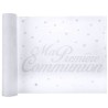 CHEMIN DE TABLE MA PREMIERE COMMUNION BLANC 5 METRES