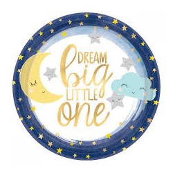 8 PETITES ASSIETTES TWINKLE LITTLE ONE BLEU