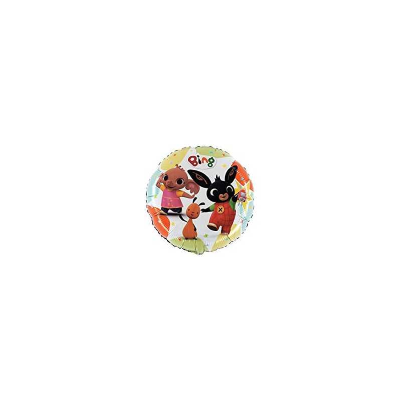 BALLON METALLIQUE LAPIN BING ROND DE 45 CM