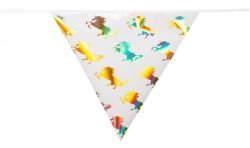 GUIRLANDE DE FANIONS LICORNE 4 METRES