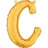 BALLON METALLIQUE LETTRE C CURSIVE OR 36 CM
