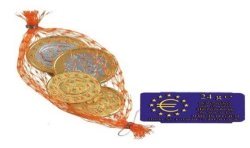 PIECES EN CHOCOLAT AU LAIT TYPE EURO SACHET 24G 5 PIECES