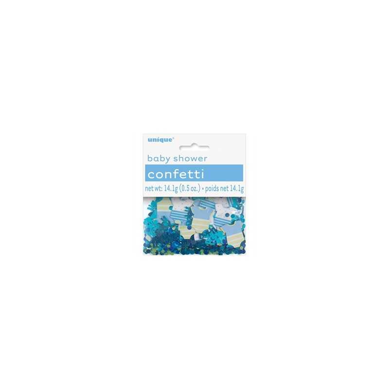 CONFETTIS BABY SHOWER BLEU 14 G