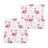 12 SERVIETTES PAPIER FLAMANT ROSE 33 X 33 CM