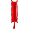 BALLON METALLIQUE LETTRE I ROUGE 35 CM