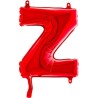 BALLON METALLIQUE LETTRE Z ROUGE 35 CM