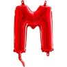 BALLON METALLIQUE LETTRE M ROUGE 35 CM
