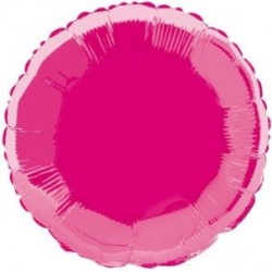 BALLON METALLIQUE ROND 91 CM FUSCHIA